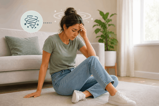 woman with vasovagal syncope coping with fainting