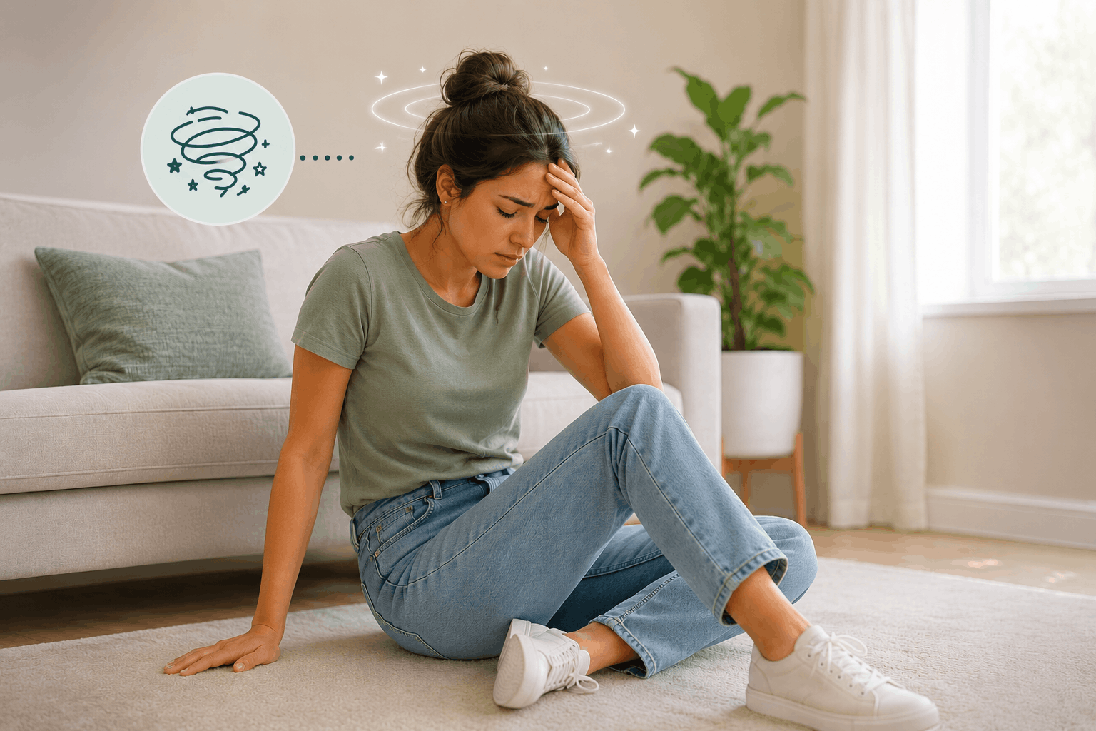 woman with vasovagal syncope coping with fainting