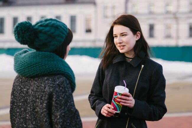 woman using DEAR MAN to appear confident Woman using the "appear confident" skill in DEAR MAN from DBT