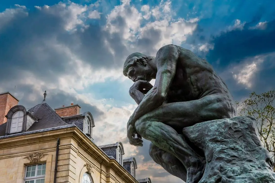 Le Penseur - Rodin statue - you are not your thoughts