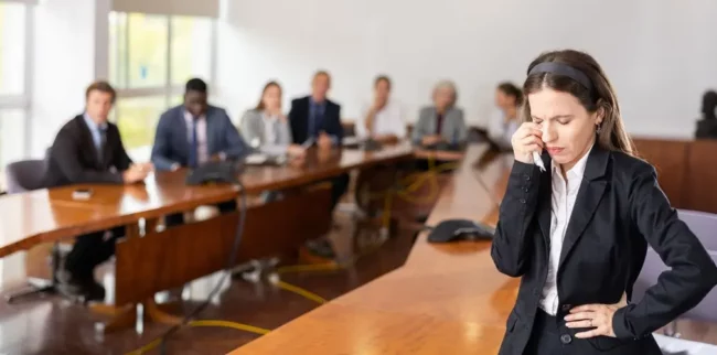 Woman-at-work-with-imposter-syndrome woman at work with imposter syndrome