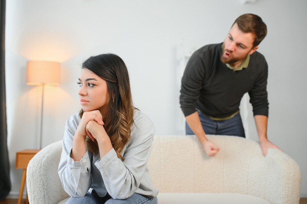 man with retroactive jealousy angry at his partner
