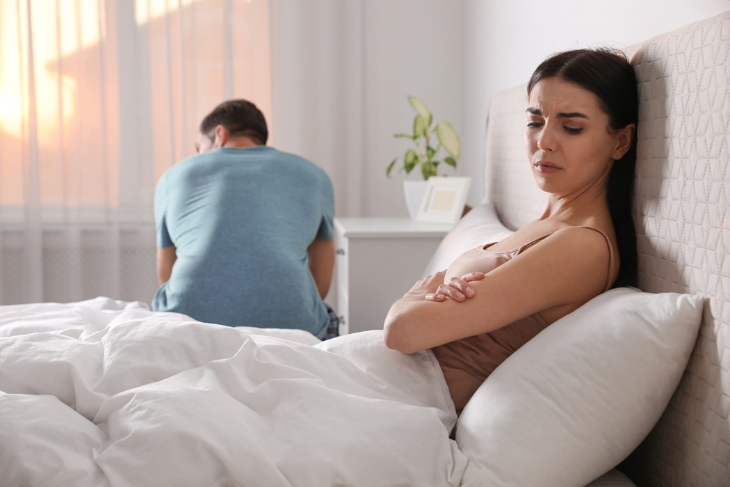 woman struggling with sex after trauma sexual assault